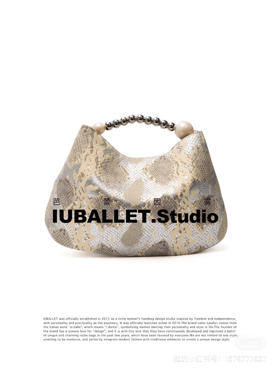 Iuballet Original Beaded Satchel Handbag