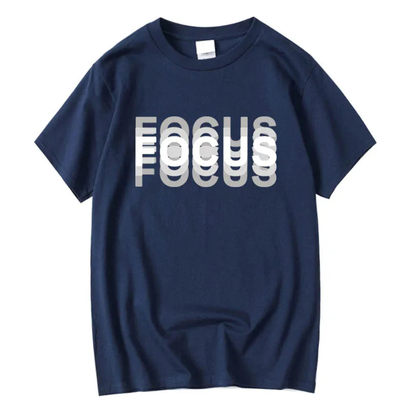 Loose Focus Print Tshirt Short Sleeve