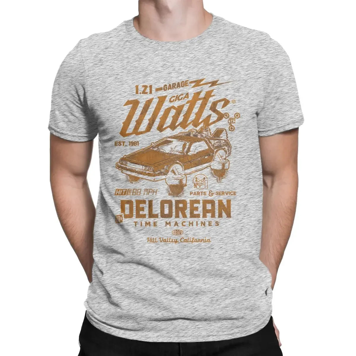 Car Back To The Future Retro T Shirt