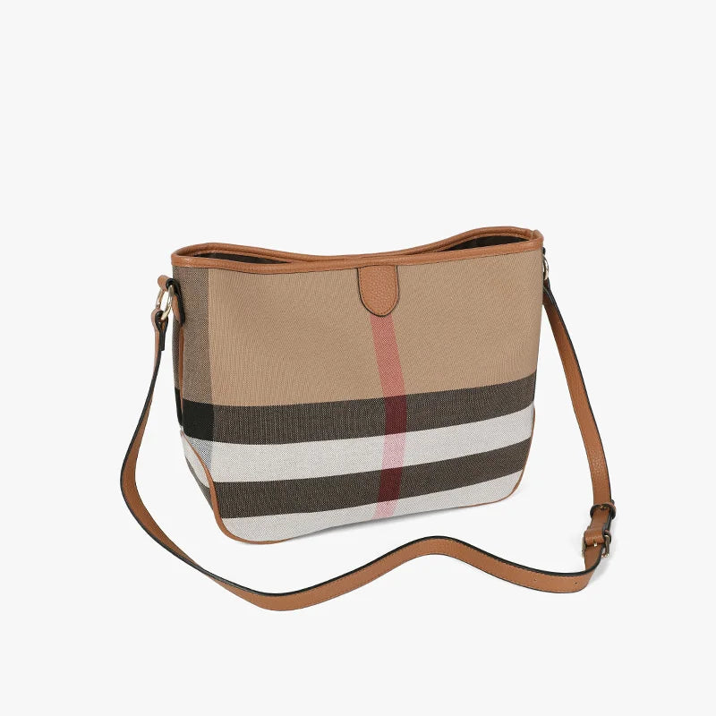 Luxury Plaid Tote Bag