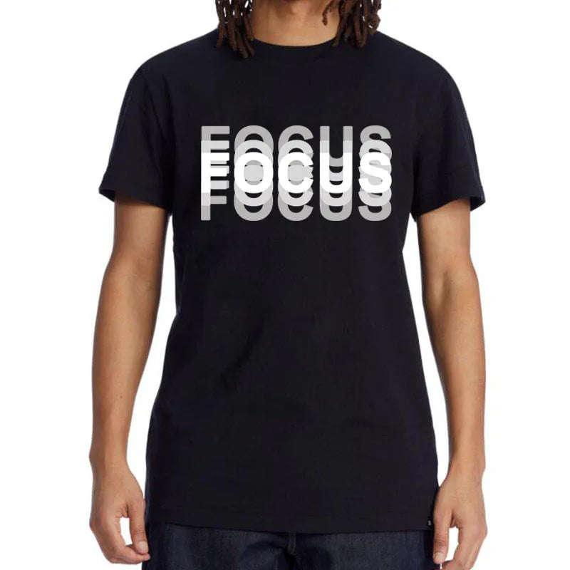 Loose Focus Print Tshirt Short Sleeve