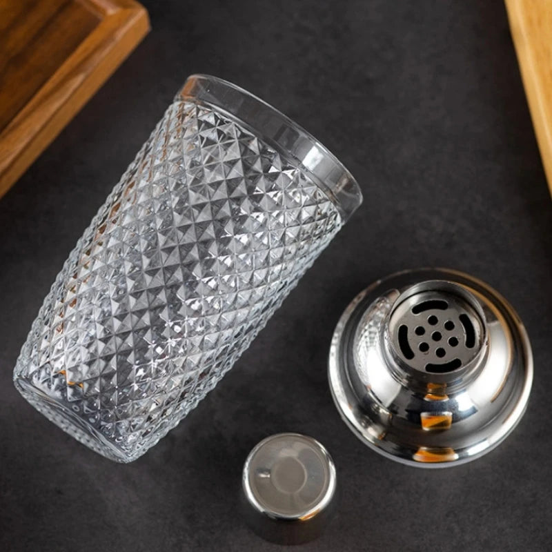 Glass Cocktail Shaker Kit