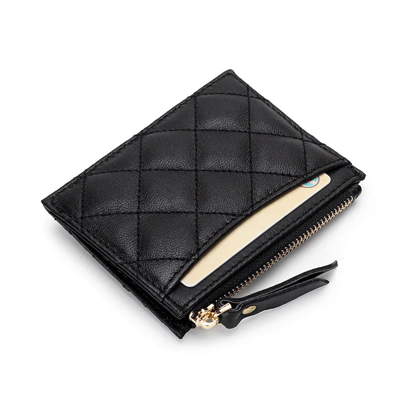 Credit Card Holder Soft Sheepskin Leather Wallet