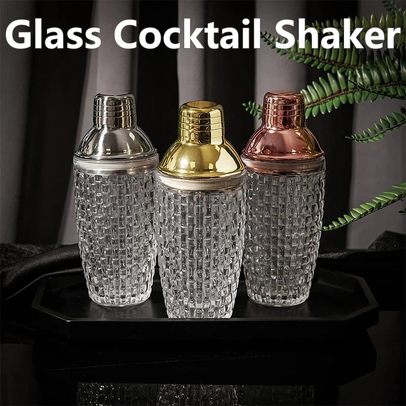 Glass Cocktail Shaker Kit