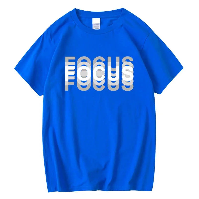 Loose Focus Print Tshirt Short Sleeve