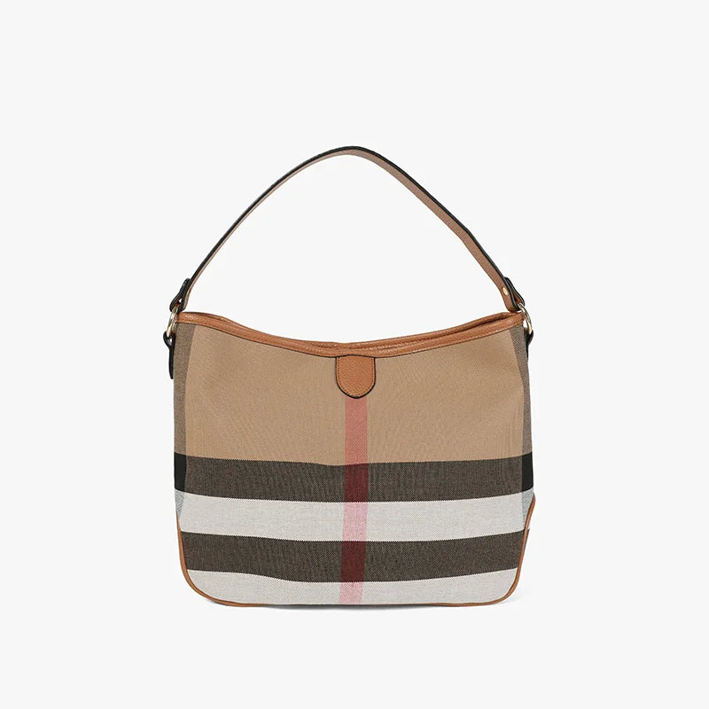 Luxury Plaid Tote Bag